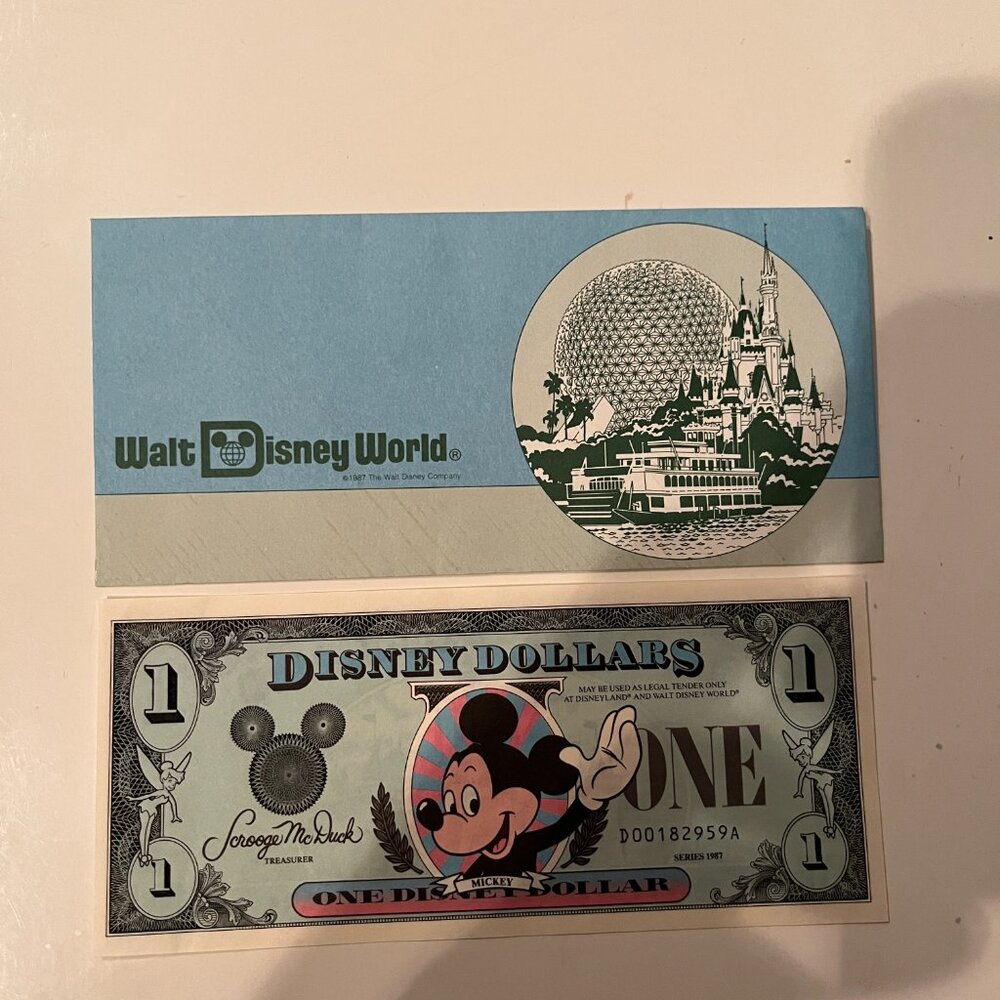 Disney Dollars from 1987 i